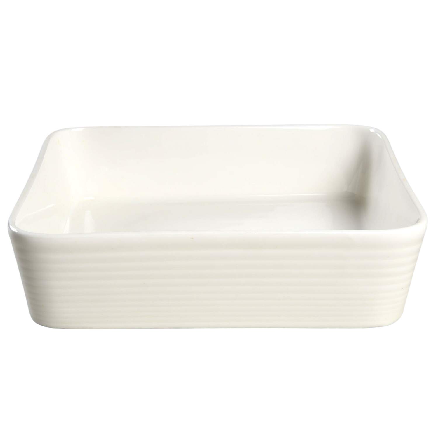 Maze White (Porcelain) 9" Square Vegetable Bowl by Royal Doulton-1
