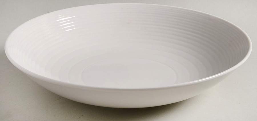 Maze White (Porcelain) 11" Round Serving Bowl by Royal Doulton-1