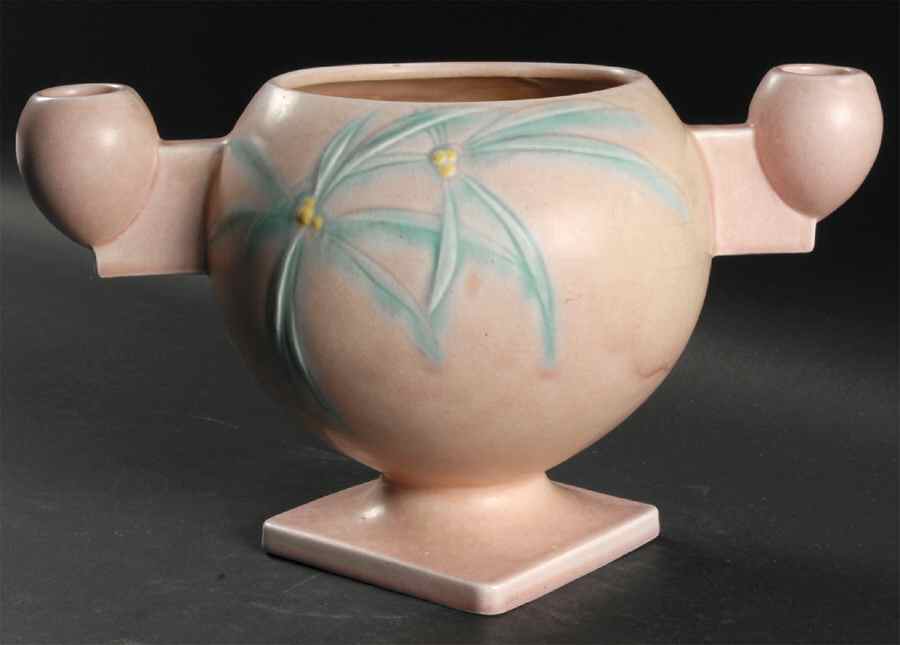 Dawn Pink 2 Light Centerpiece Candleholder by Roseville-1