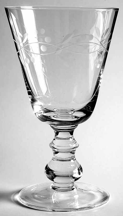 Winter's Garland Glassware Goblet by Reed & Barton-1