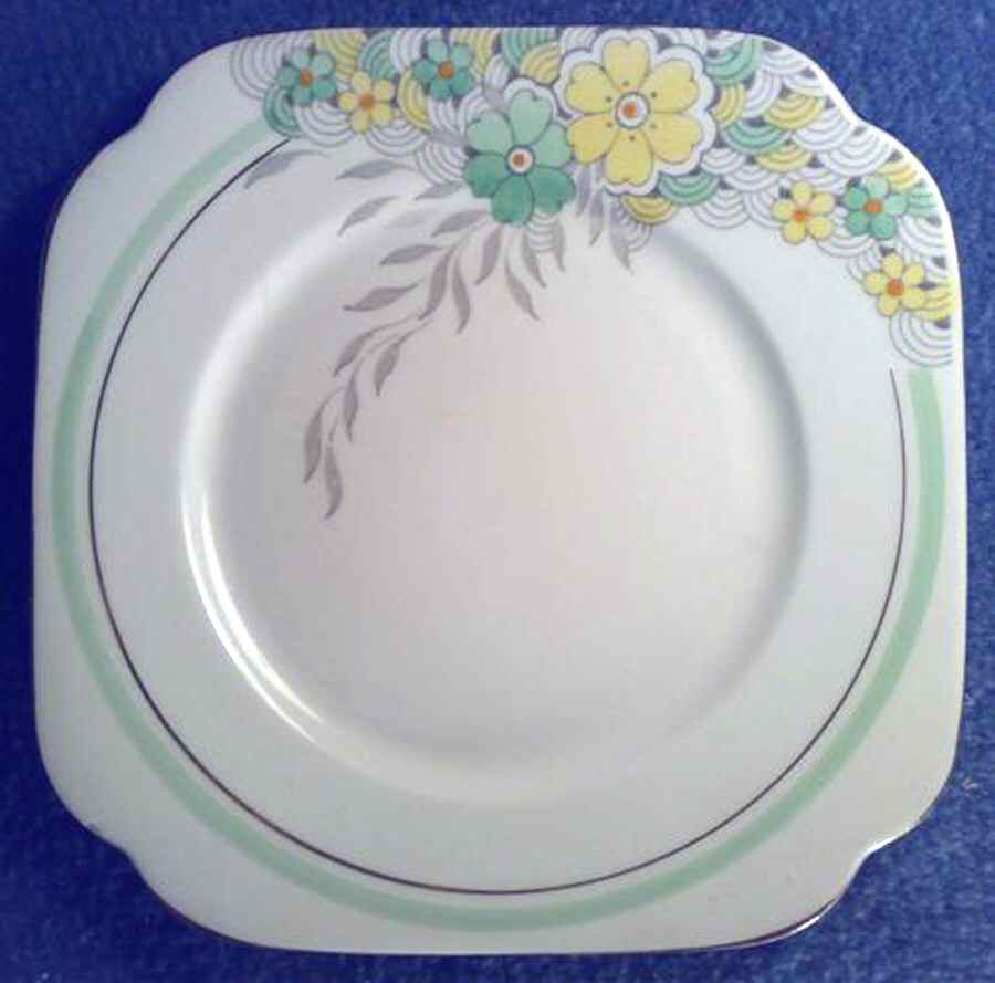 Wanda Square Salad Plate by Roslyn (England)-1