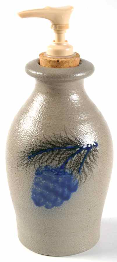 Pinewood Lotion Dispenser by Rowe Pottery-1