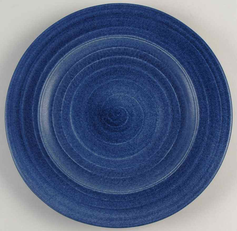 Indigo Service Plate (Charger) by Rowe Pottery-1