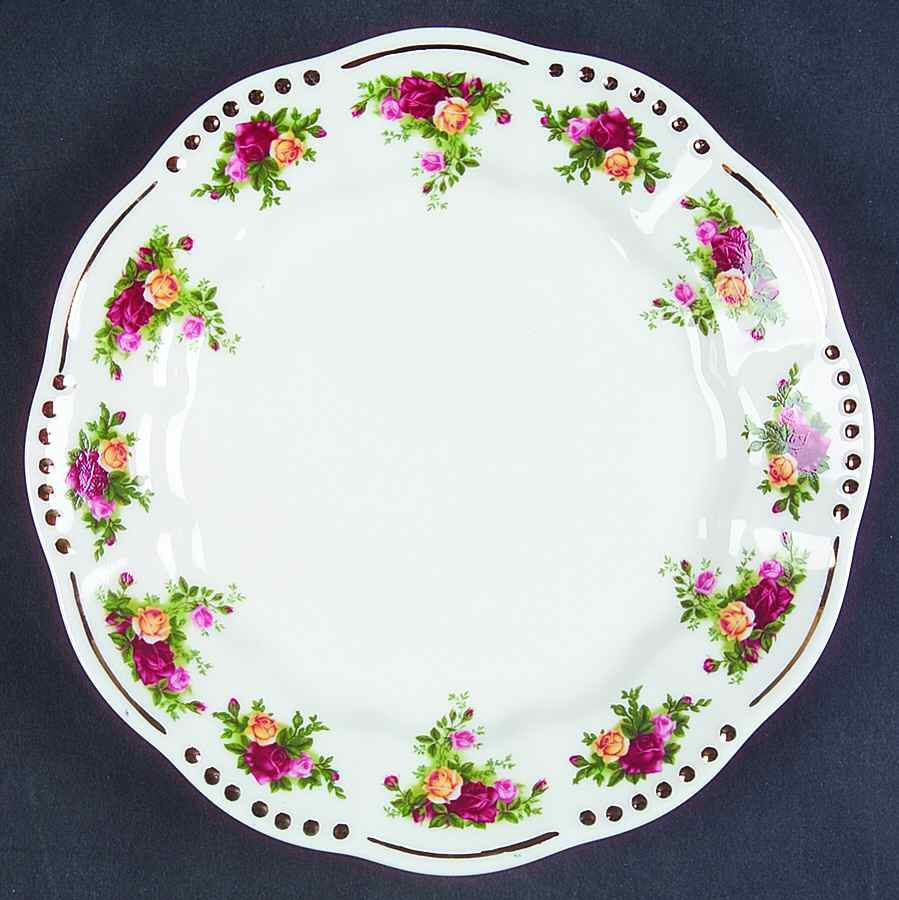 Old Country Roses (Golden Pearl) Bread & Butter Plate by Royal Albert-1