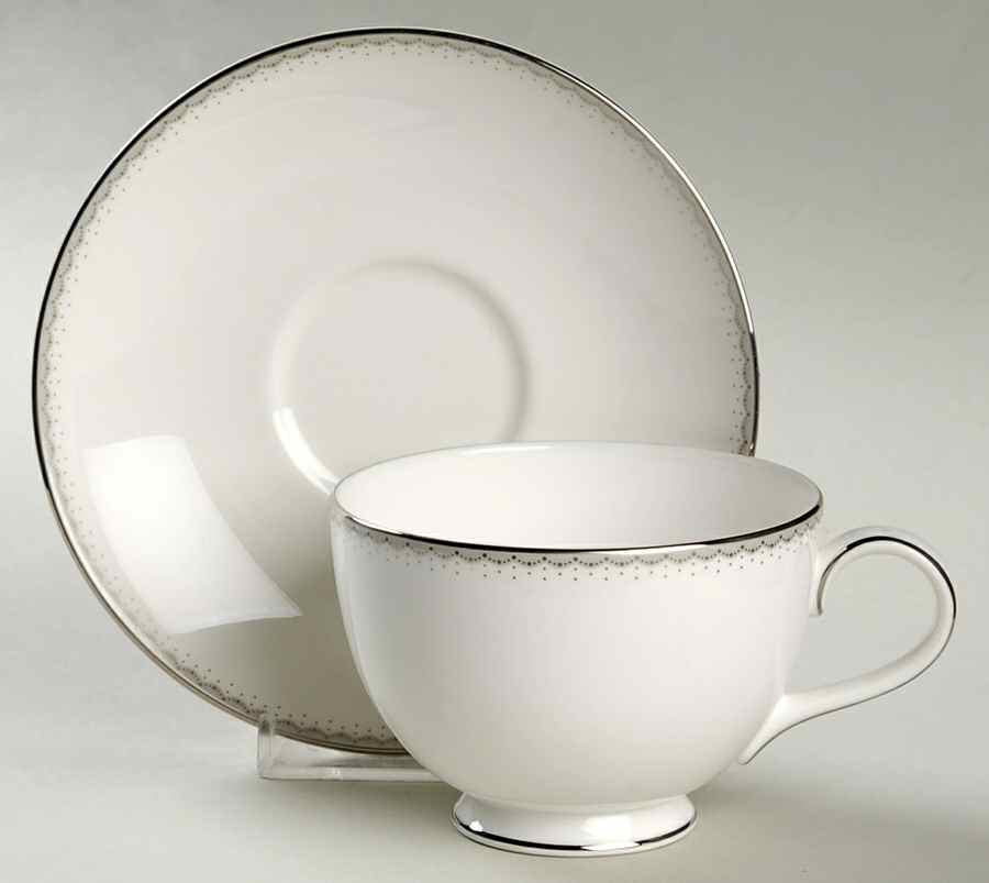 Dentelle Footed Cup & Saucer Set by Royal Doulton-1