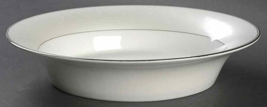 Pointe d'Esprit 10" Oval Vegetable Bowl by Royal Doulton-1