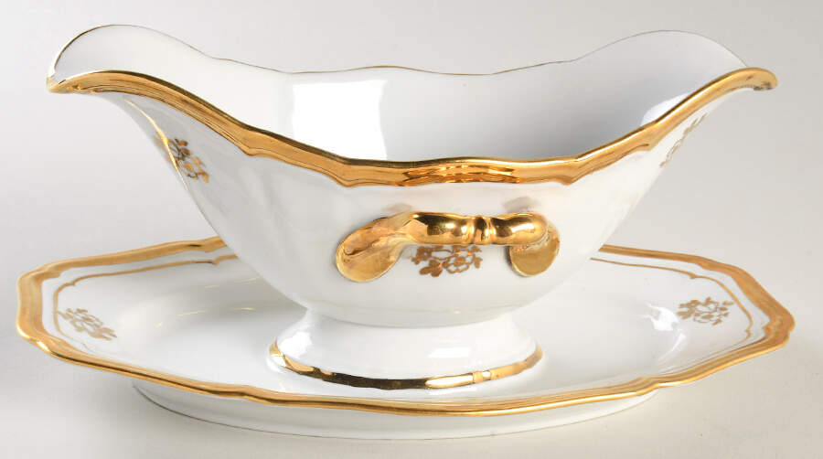 R1863 Gravy Boat with Attached Underplate by Rosenthal - Continental-1