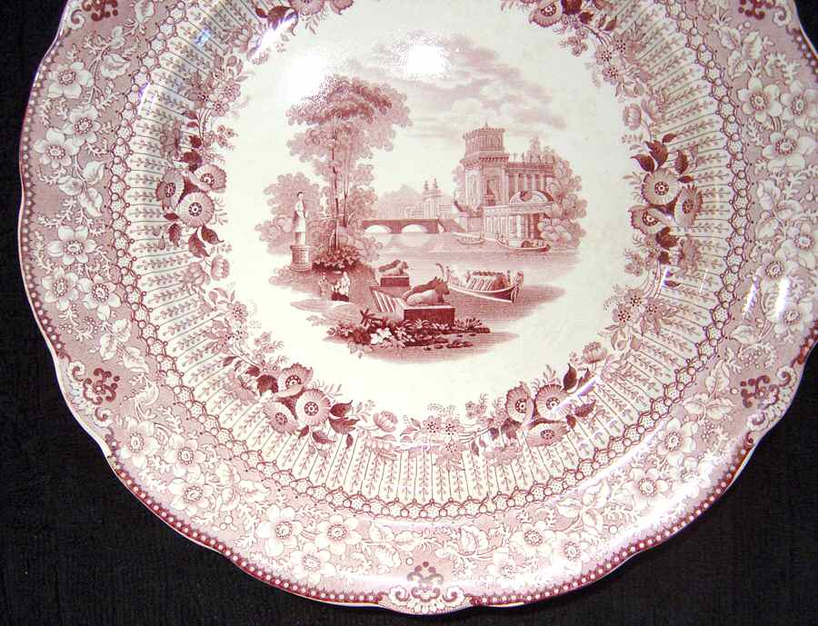 Grecian Red Dinner Plate by Ridgway (Ridgways)-1