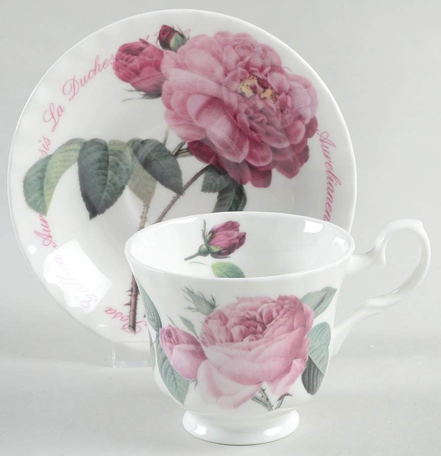 Versailles Footed Cup & Saucer Set by Roy Kirkham-1