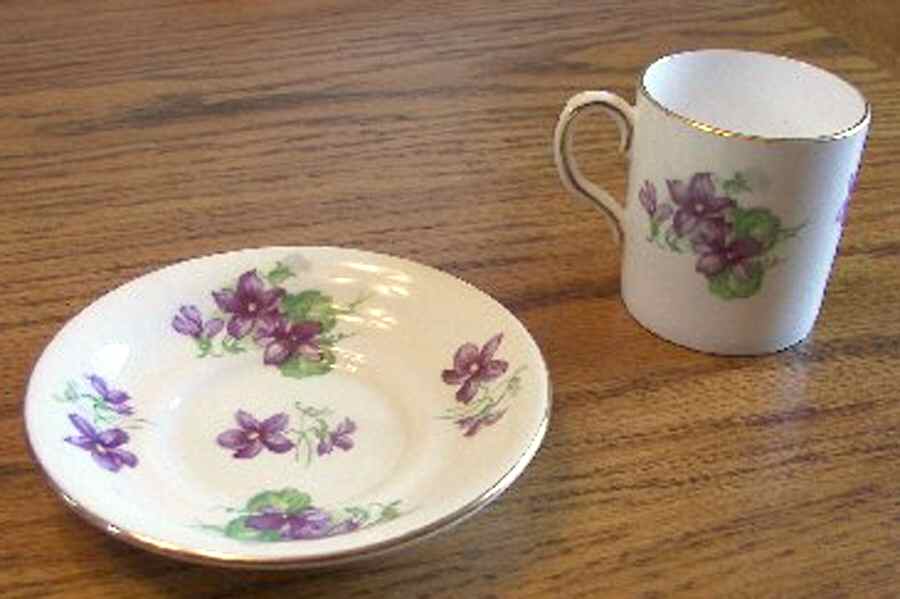 4199A Flat Cup & Saucer Set by Royal Chelsea-1