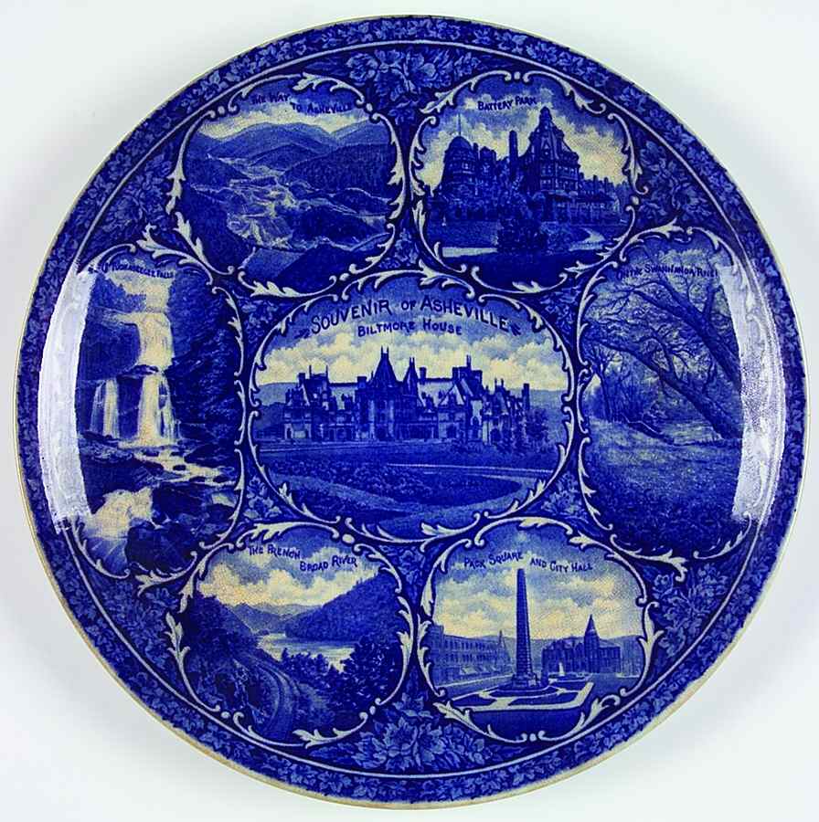 Souvenir of Asheville Dinner Plate by Rowland & Marsellus-1