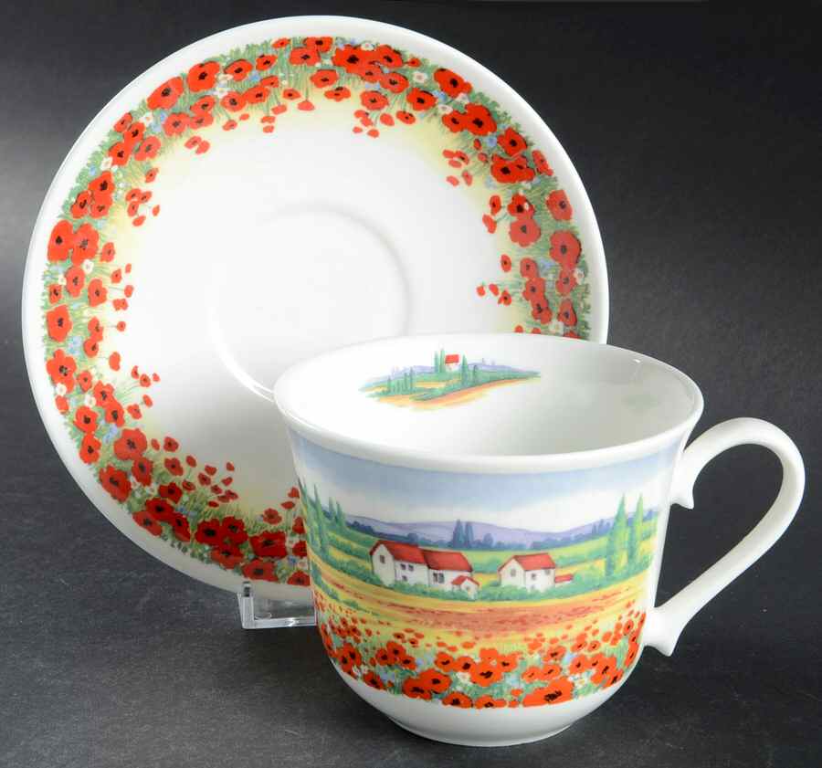 Tuscany Breakfast Cup & Saucer Set by Roy Kirkham-1