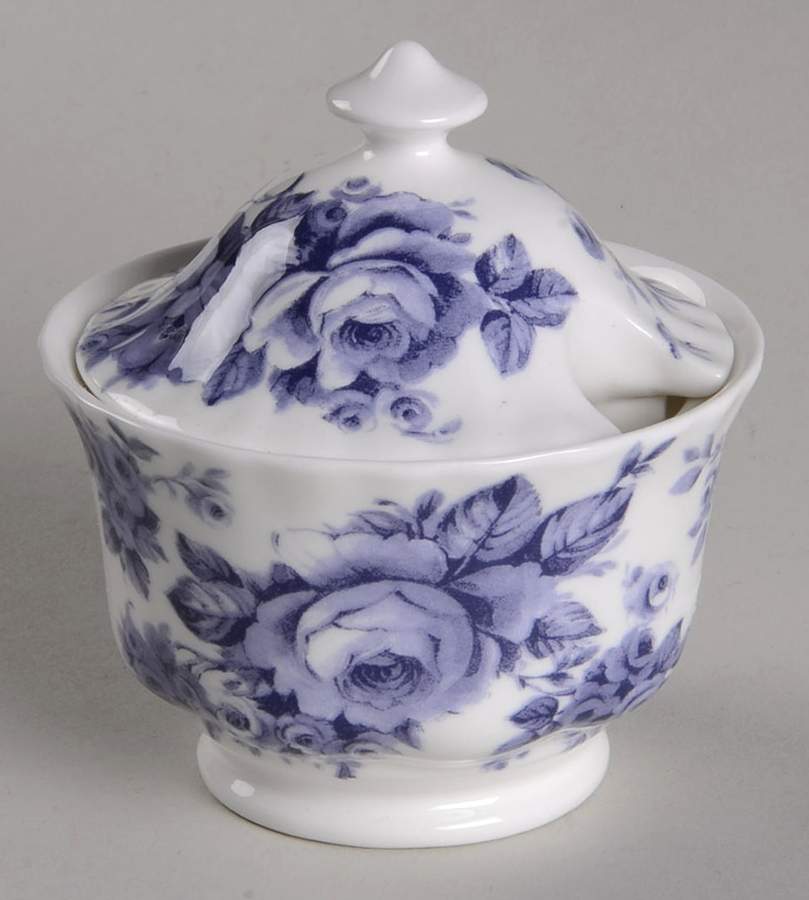 English Chintz Sugar Bowl & Lid by Roy Kirkham-1