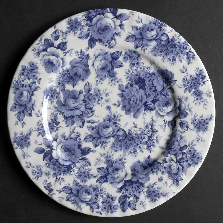 English Chintz Dinner Plate by Roy Kirkham-1