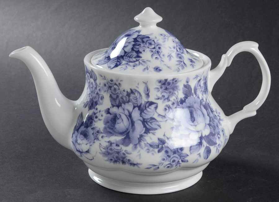 English Chintz Teapot & Lid by Roy Kirkham-1