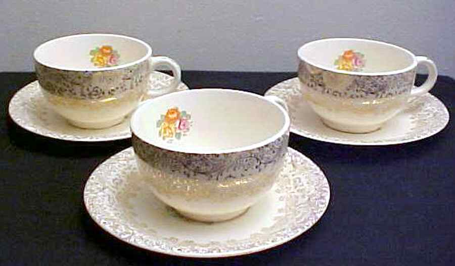 RYL273 Flat Cup & Saucer Set by Royal (USA)-1