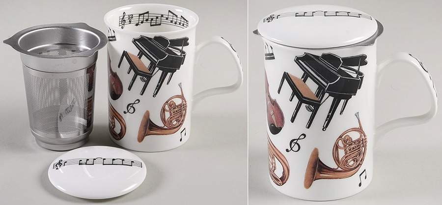 Concert Lancaster Mug & Lid with Metal Infuser by Roy Kirkham-1