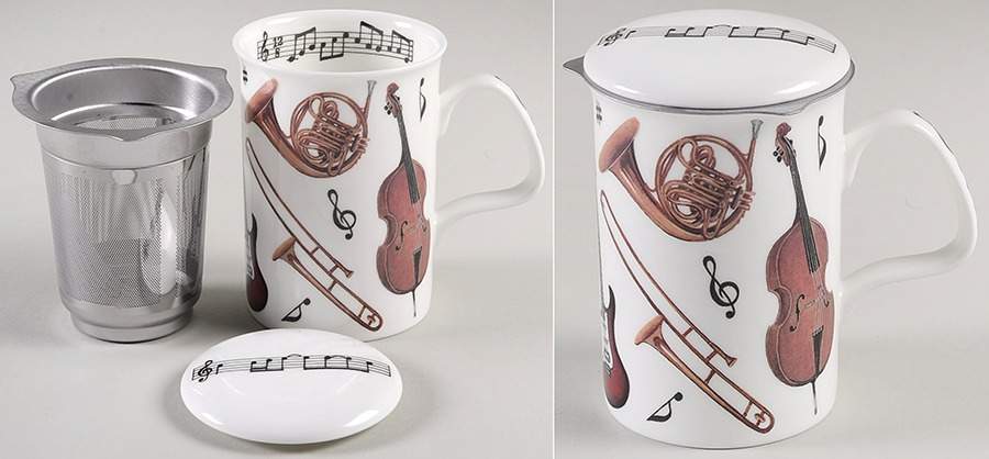 Concert Lancaster Mug & Lid with Metal Infuser by Roy Kirkham-1