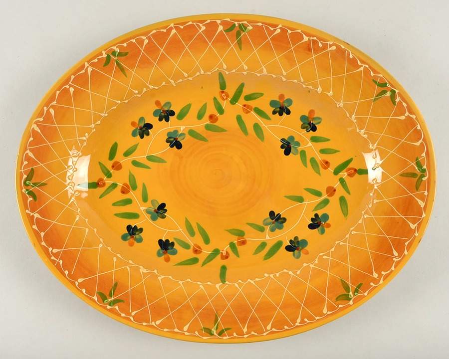 Cedre Rouge 17" Oval Serving Platter by Romancing Provence-1