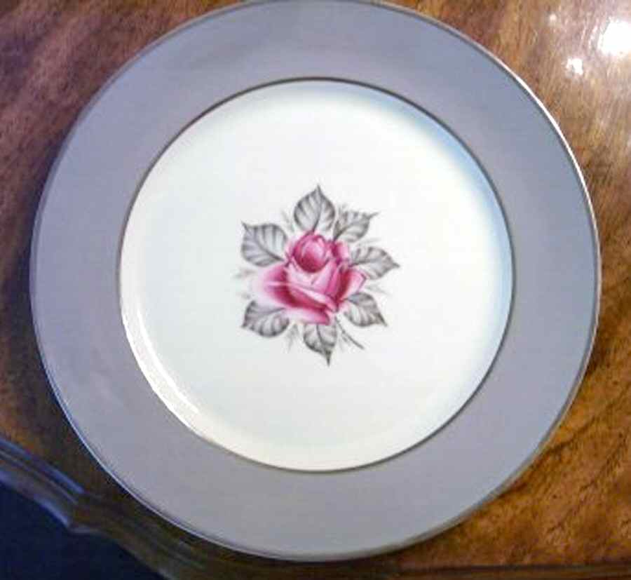 Countess Carmen (Gray Border) Dinner Plate by Royal Jackson-1