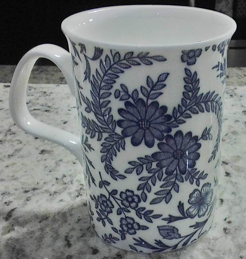 Old English Blue Mug by Roy Kirkham-1