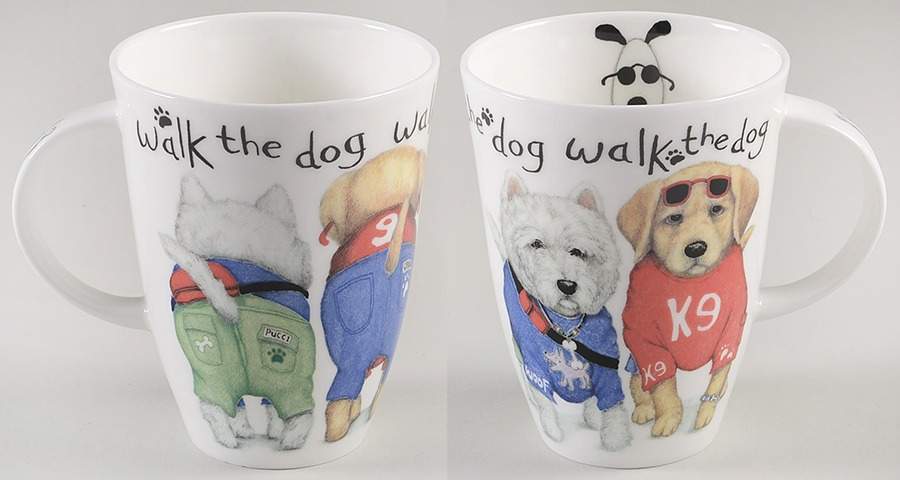 Animal Fashion Dog Mug by Roy Kirkham-1