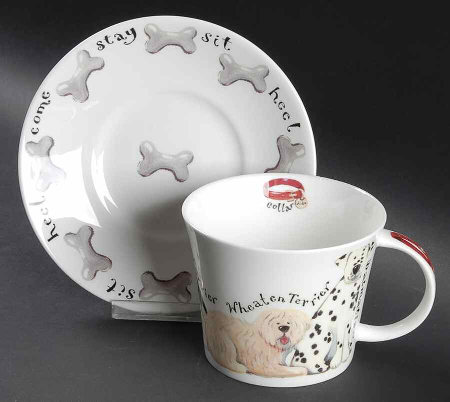 Walkies Breakfast Cup & Saucer Set by Roy Kirkham-1