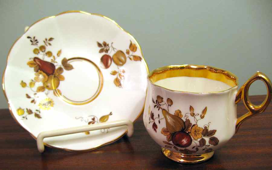 5523T Footed Cup & Saucer Set by Rosina-Queens-1