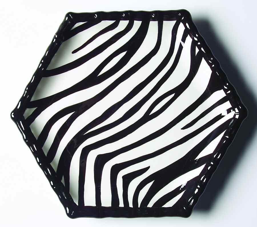 Zebra Salad Plate by Roscher & Co-1