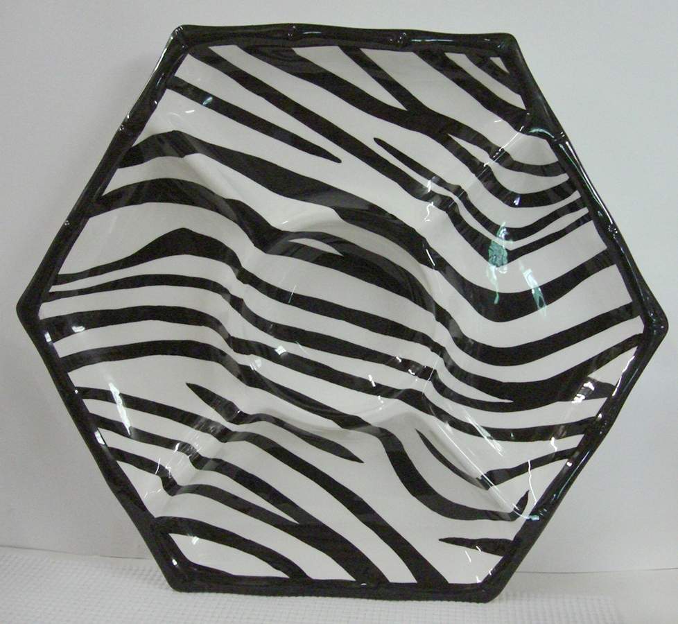 Zebra 1 Piece Chip & Dip by Roscher & Co-1