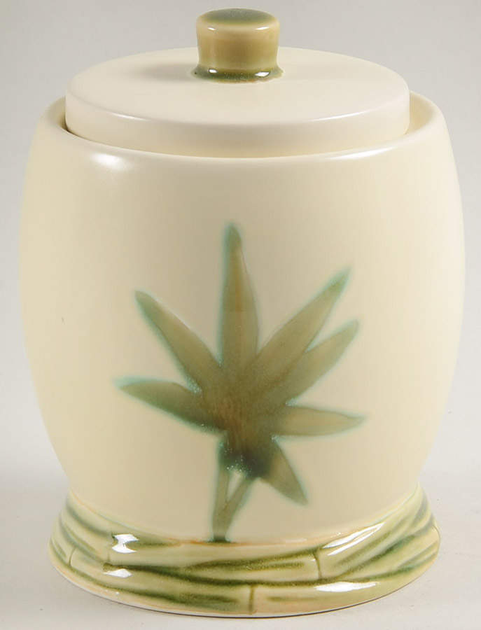 Bamboo Bay Sugar Bowl & Lid by Roscher & Co-1