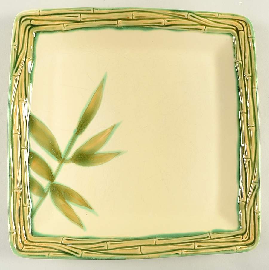 Bamboo Bay Square Dinner Plate by Roscher & Co-1