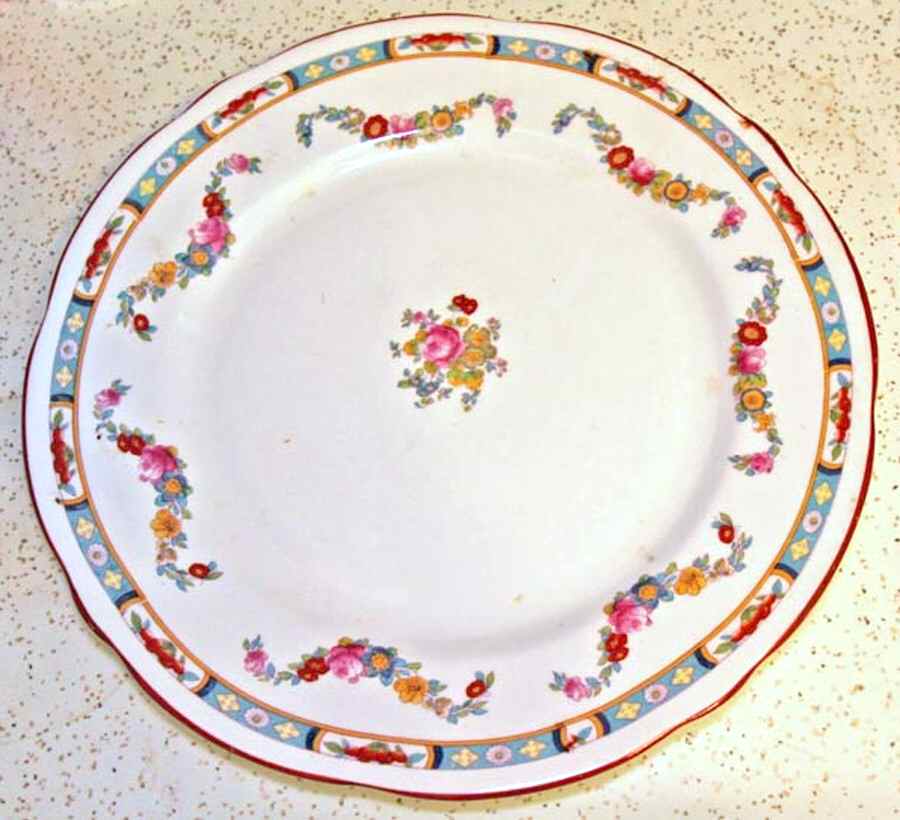 Rose Garland Dinner Plate by Royal Stafford-1