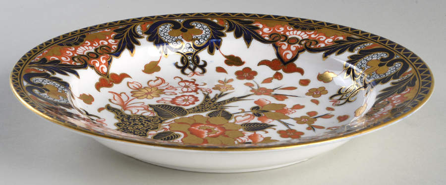 Kings (Older Backstamp) Large Rim Soup Bowl by Royal Crown Derby-1