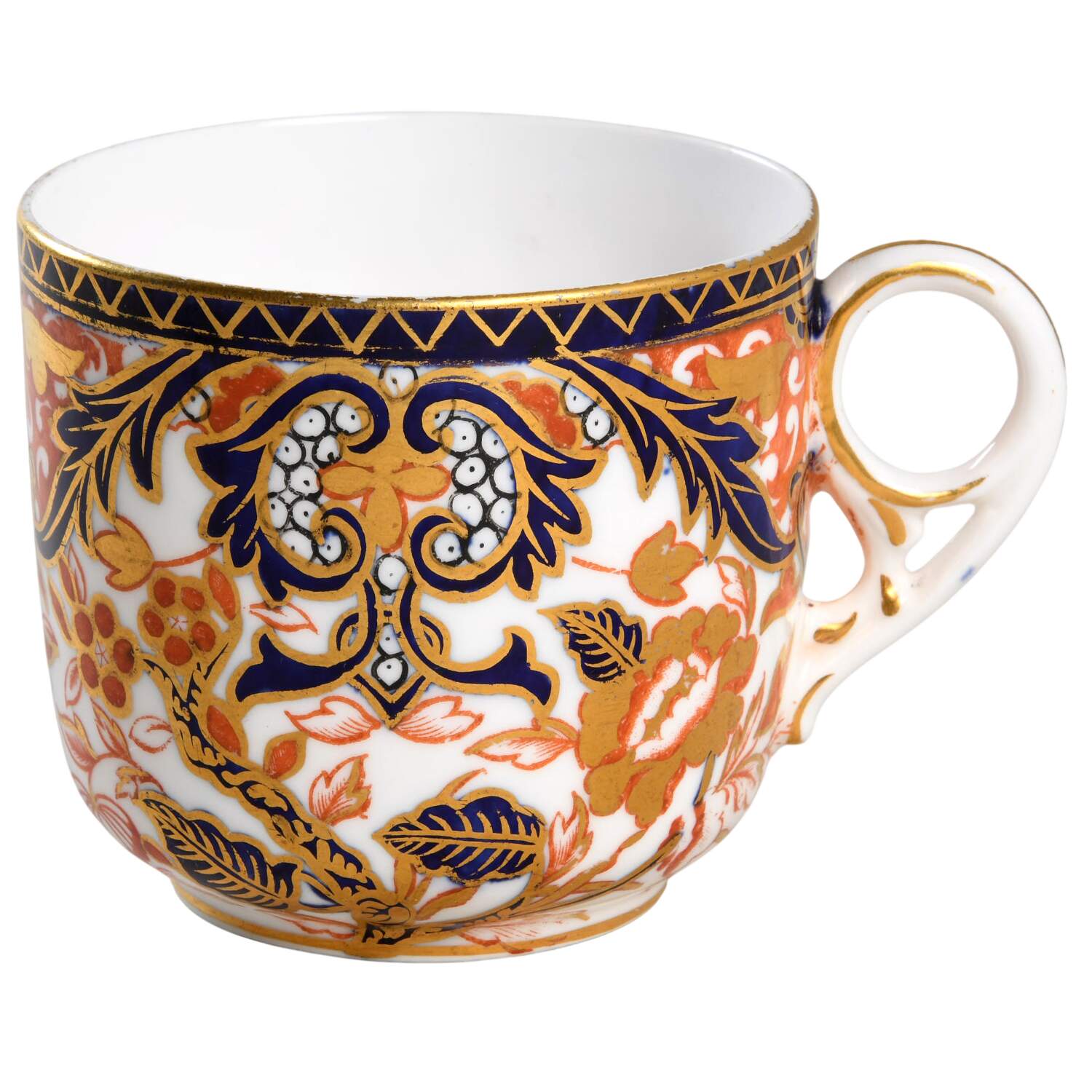 Kings (Older Backstamp) Flat Cup by Royal Crown Derby-1