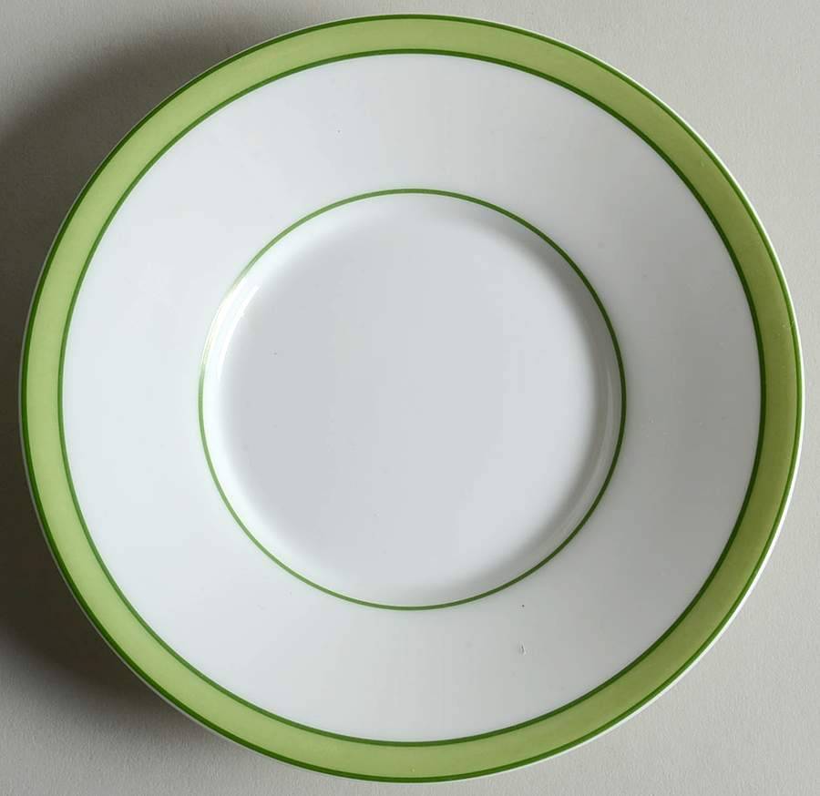 Tropic Green (Monogram) Saucer for Flat Cup by Raynaud-1