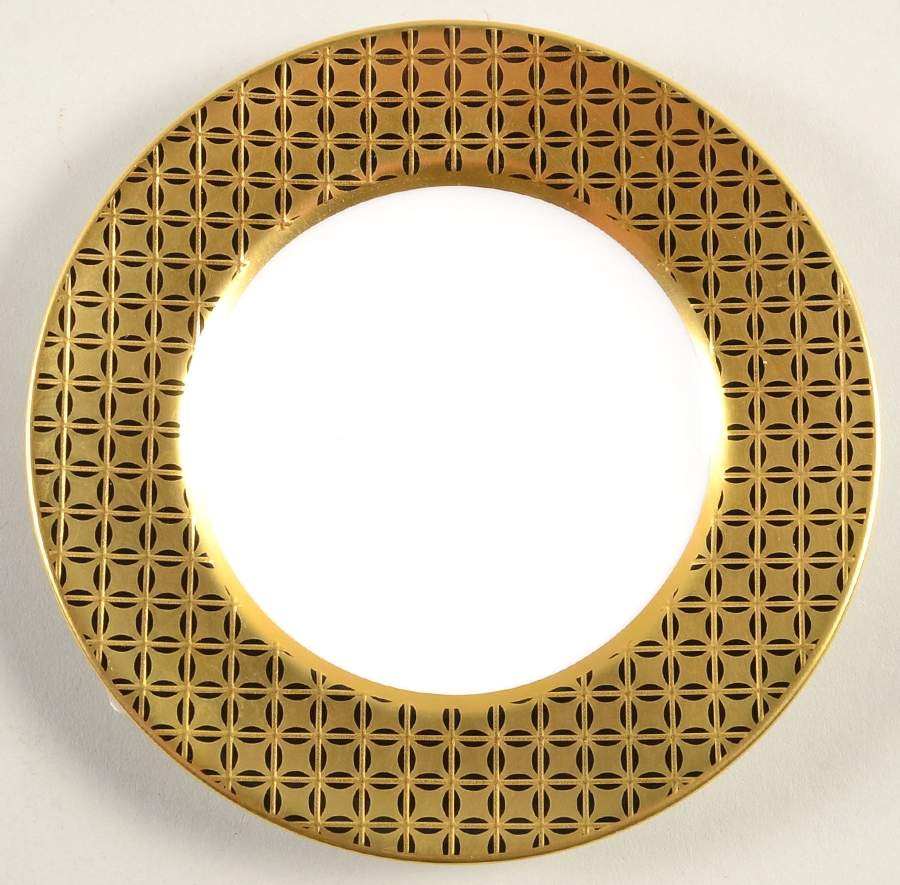 Kaleidoscope Black Bread & Butter Plate by Royal Crown Derby-1