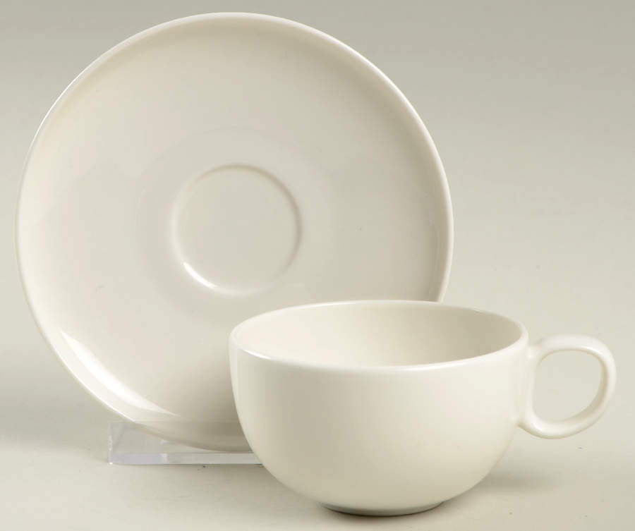 Everytime White Espresso Cup and Saucer Set by Red Vanilla-1
