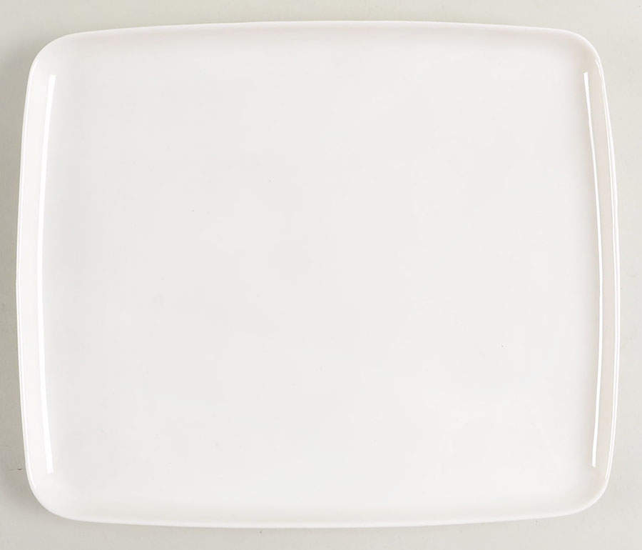 Everytime White 10" Rectangular Serving Platter by Red Vanilla-1