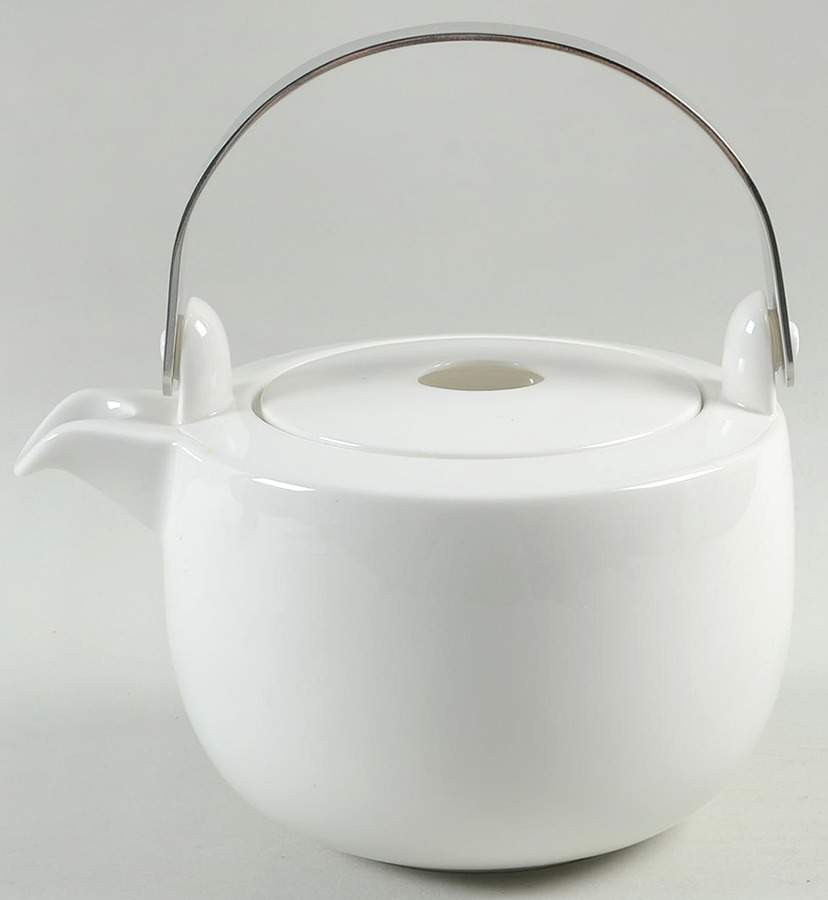Everytime White Teapot & Lid by Red Vanilla-1