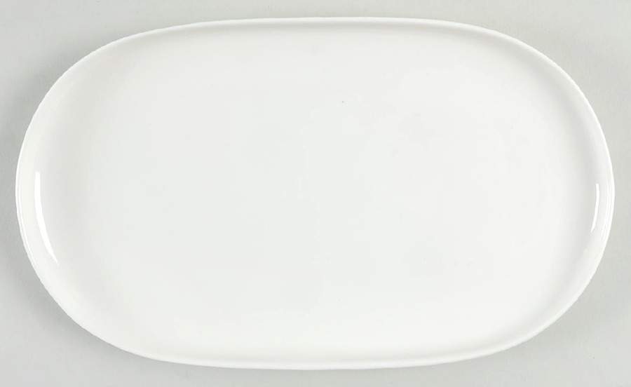 Everytime White 8" Oval Serving Platter by Red Vanilla-1