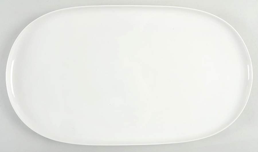 Everytime White 16" Oval Serving Platter by Red Vanilla-1