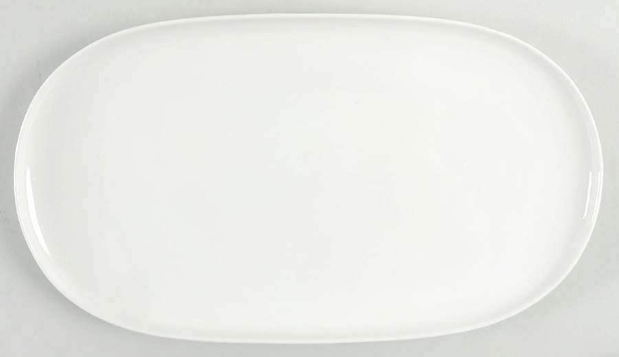 Everytime White 12" Oval Serving Platter by Red Vanilla-1