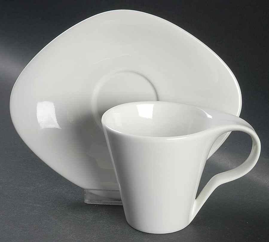 Vanilla Fare Flat Cup & Saucer Set by Red Vanilla-1