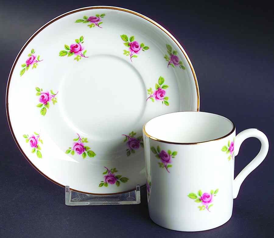 8763 Smooth Flat Demitasse Cup & Saucer Set by Royal Grafton-1