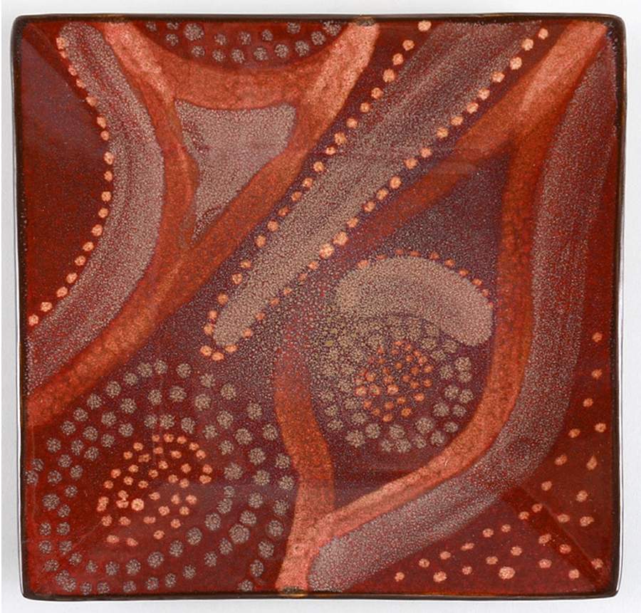 Vanilla Organic Brown Square Salad Plate by Red Vanilla-1