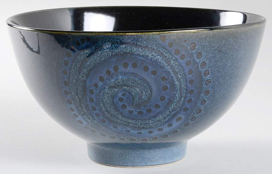 Vanilla Organic Blue 9" Salad Serving Bowl by Red Vanilla-1