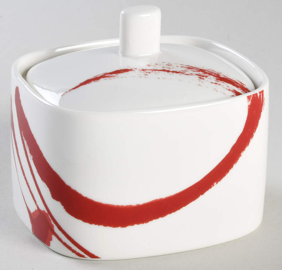 Paint It Red Sugar Bowl & Lid by Red Vanilla-1