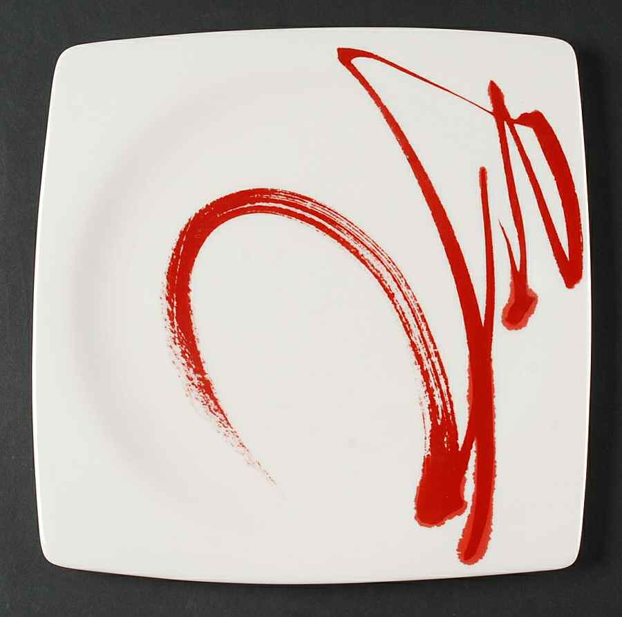 Paint It Red Dinner Plate by Red Vanilla-1