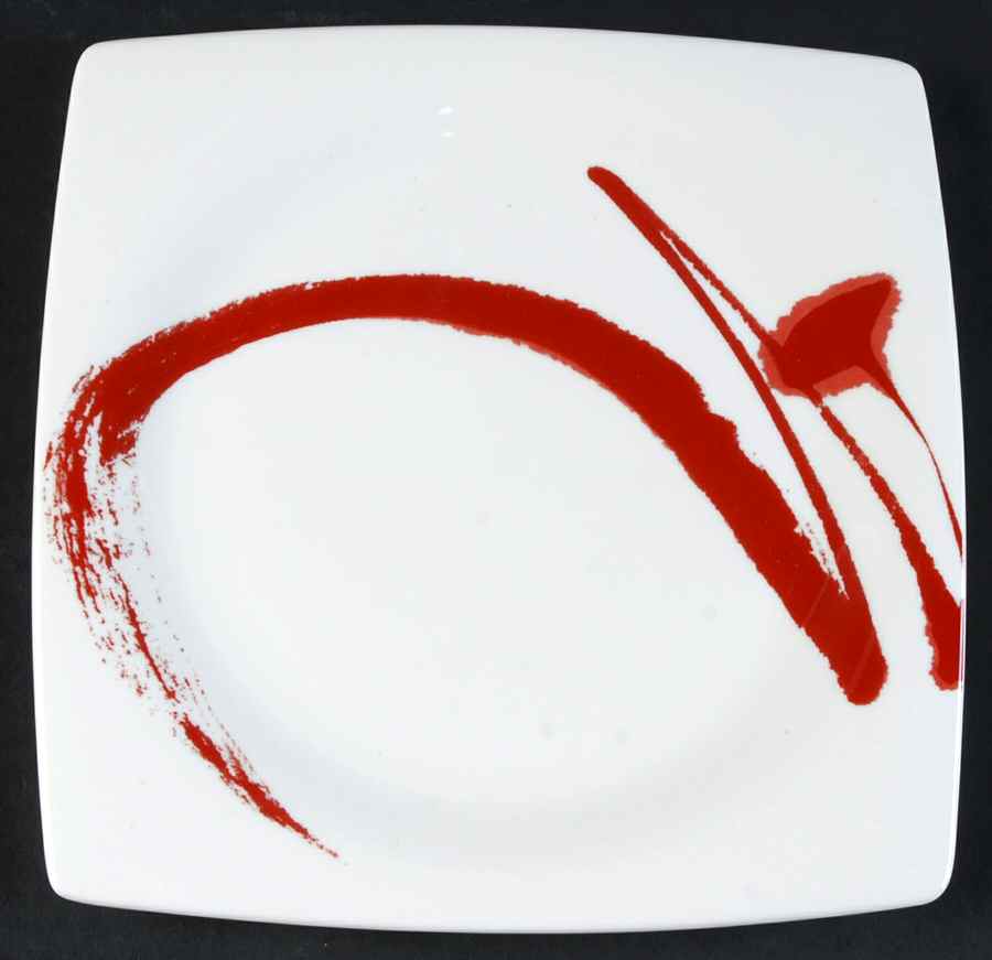 Paint It Red Salad Plate by Red Vanilla-1